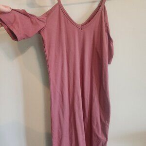 V-Neck Mauve Dress